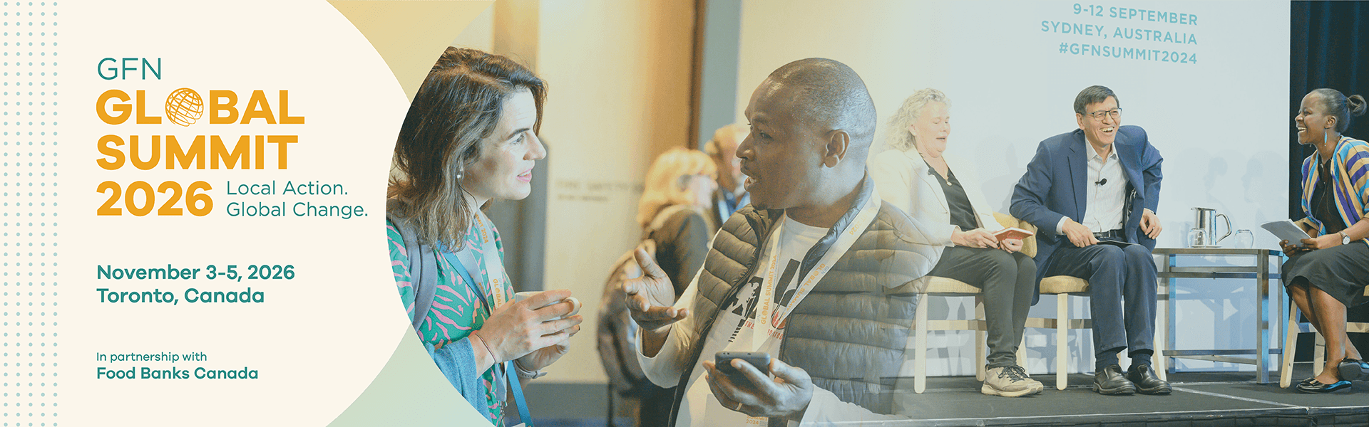 GFN Global Summit 2026
November 3-5, 2026
Toronto, Canada
In partnership with Food Banks Canada